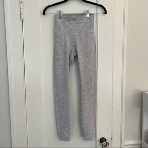 Lululemon White/Grey Align Leggings Size 0 ⅞ length
